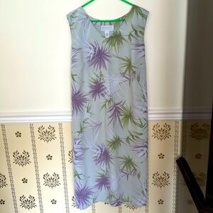 Green and Purple Maxi Dress